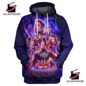 Amazing Avengers End Game 3D Hoodie, Marvel All over Print Shirt, Avengers Merchandise
