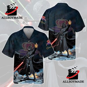 Cheap Crown Royal Darth Vader Star Wars Hawaiian Shirt, New Star Wars Merchandise