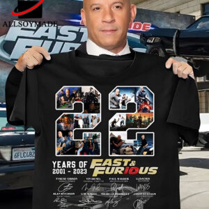 22 Years Of Fast And Furious T Shirt, Signature All Characters Thank You For The Memories T Shirt