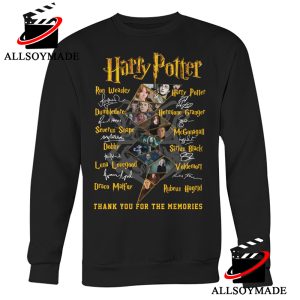 Best Thank You For The Memories Signatures Character Harry Potter T Shirt Adults 1