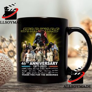Cheap 46th Anniversary Of 1977-2023 Signature Characters Star Wars Coffee Mug