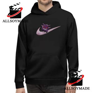 Cheap Black Gengar Embroidered Sweatshirt Hoodie, Nike Pokemon Hoodie