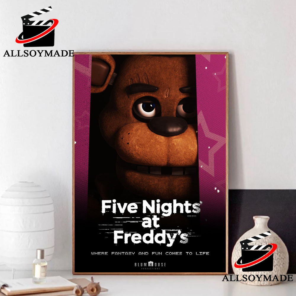 Got my hands on an offical fnaf movie poster (and a firework freddy figure)  : r/fivenightsatfreddys
