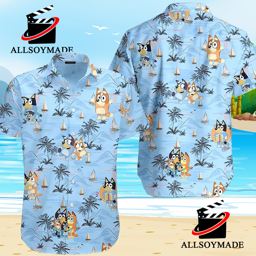 Funny Bluey Shirt Bluey Beach Shirts Bluey Family Shirt Custom