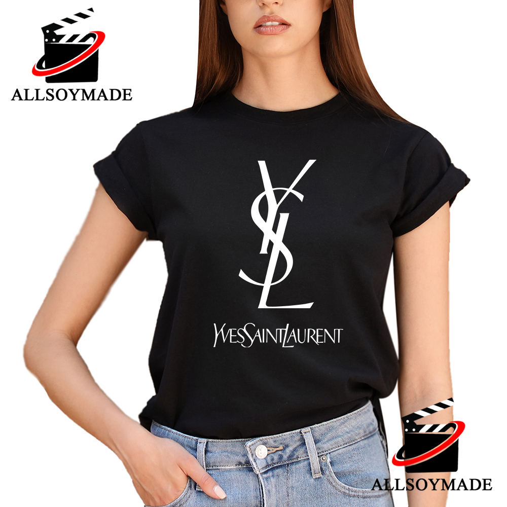 Chanel Yves Saint Laurent T-shirt Brand Logo, saint laurent