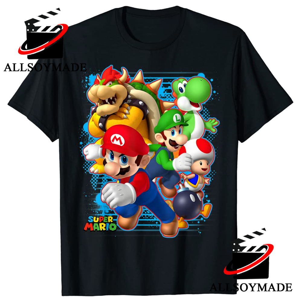 Cheap Luigi Bowser Toad Super Mario Bros T Shirt, Super Mario Shirts For Adults
