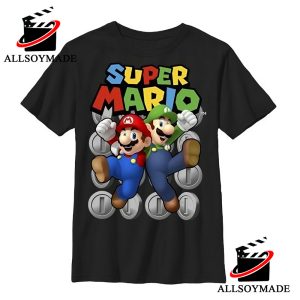 Cheap Luigi Super Mario Bros T Shirt Mens, Boys Mario T Shirt