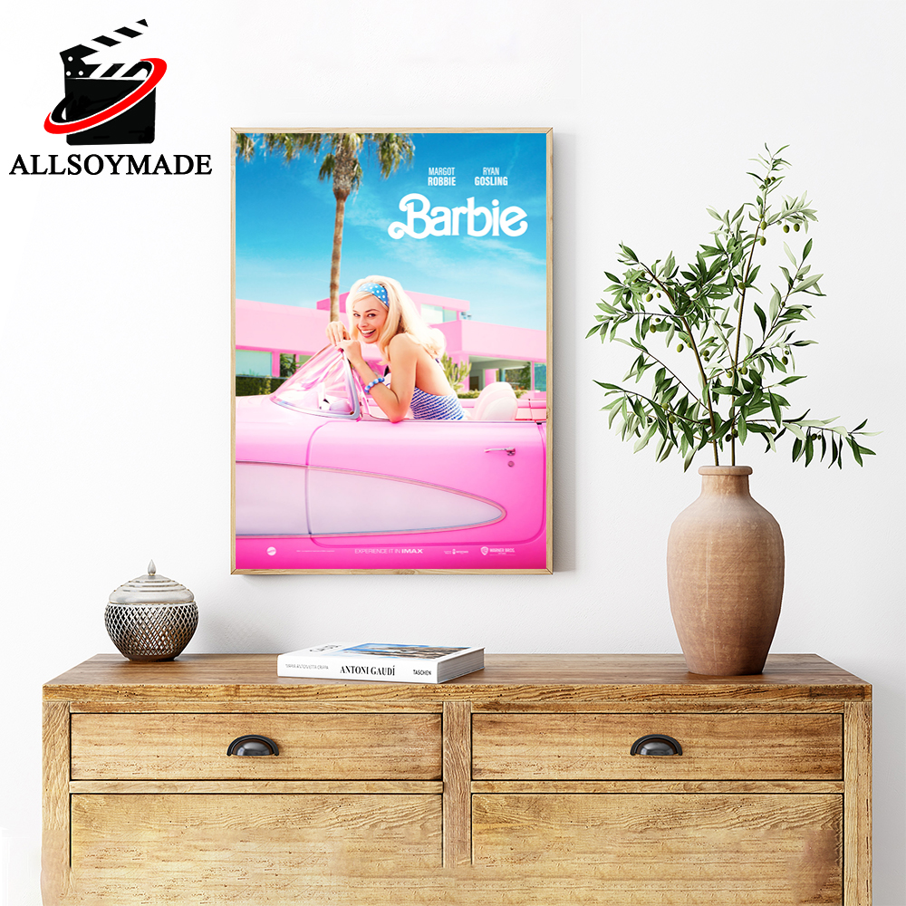 Cheap Margot Robbie Hi Barbie Poster, Barbie Movie Poster - Allsoymade