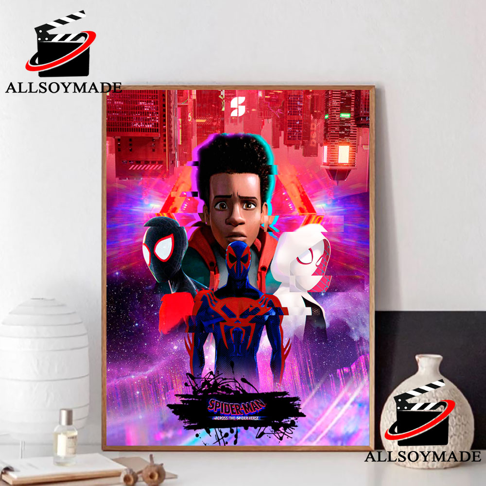 Cheap Miles Morales Spider Man Across The Spider Verse Poster, Marvel Fan Gift