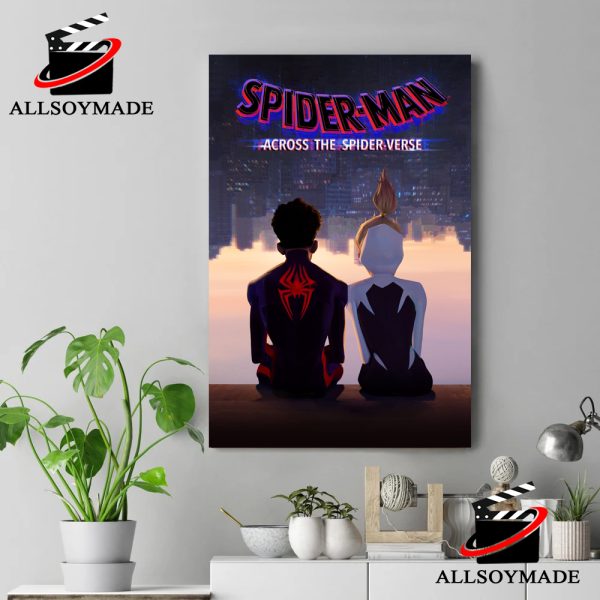 Cheap Miles Morales and Spider Gwen Spider Man Across The Spider Verse Poster 2