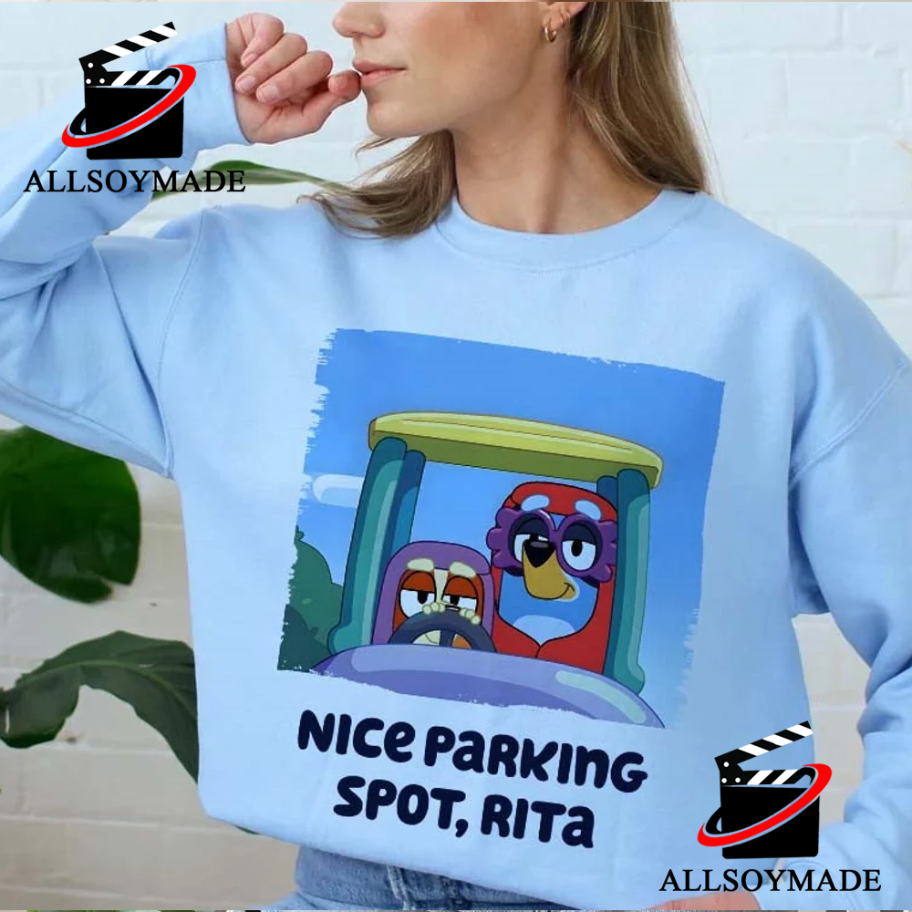 Cheap Nice Parking Spot Bluey Grandma Shirt, Bluey T Shirt For Adults -  Allsoymade