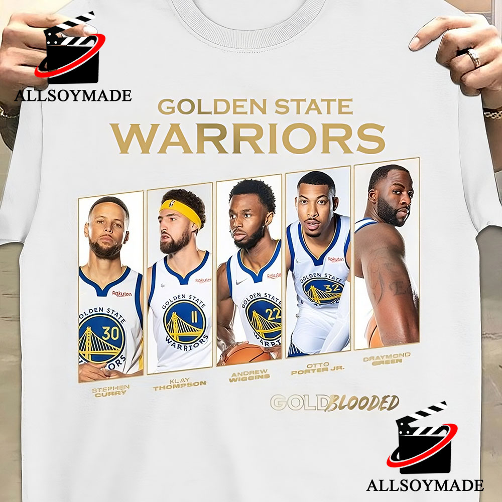 New Gold Blooded Warriors T Shirt, Cheap NBA Basketball Golden State  Warriors Merchandise - Allsoymade