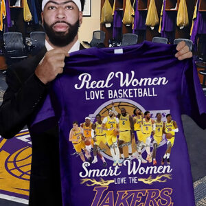 Cheap Real Women Love Basketball Smart Women Love The Lackers T Shirt, Los  Angeles Lakers Merchandise - Allsoymade