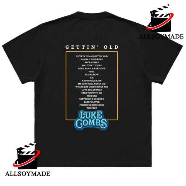Cheap Track List 2023 World Tour Luke Comb T Shirt, Country Luke Combs Concert T Shirt 1