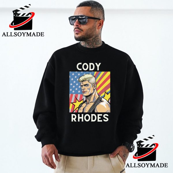 Cheap WWE Cartoon Style American Nightmare Dusty Rhodes T Shirt 1