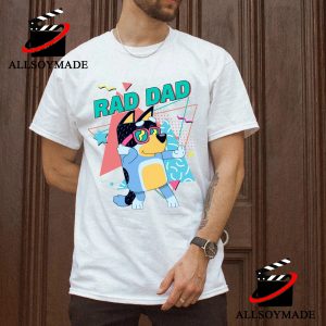 Funny Bluey Dad T Shirt, Bluey Rad Dad T Shirt Gift For Dad, Bluey T Shirt  For Adults - Allsoymade