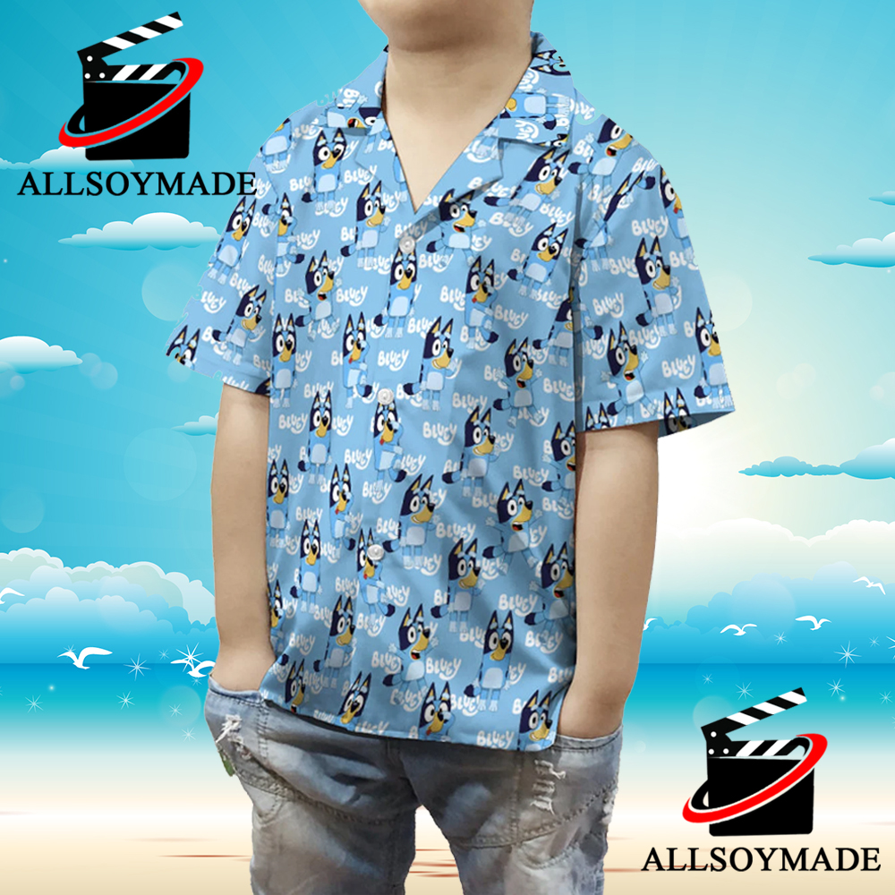 Bluey Hawaiian Shirt Funny Bluey Bluey Beach Best Hawaiian Shirts