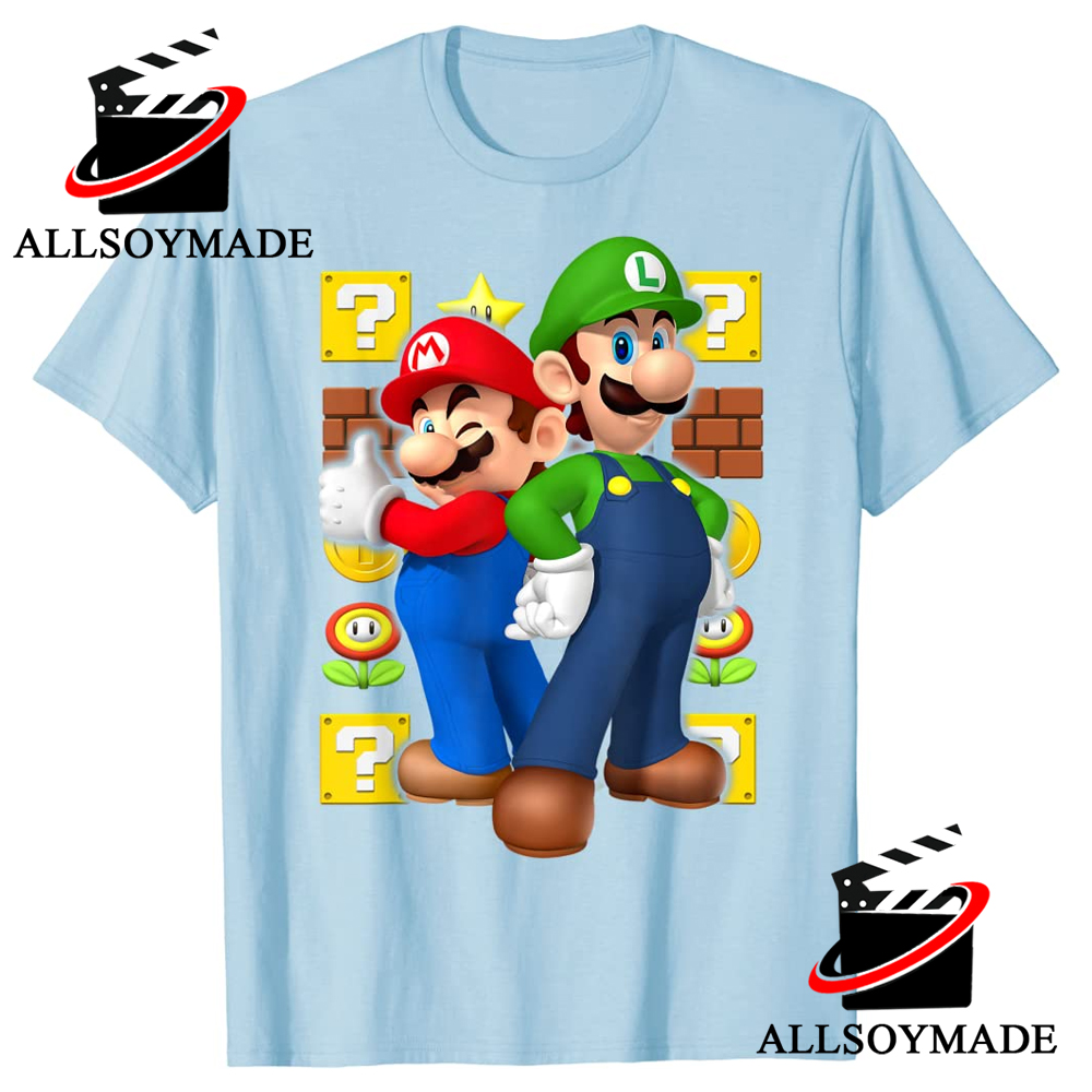 Cartoon Games Mario Brothers And Luigi T-shirts Summer Fashion