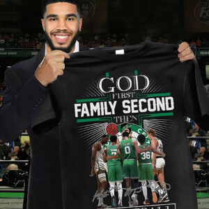 Unique God First Family Second Then Boston Celtics Shirt Mens, Boston  Celtics Merch - Allsoymade