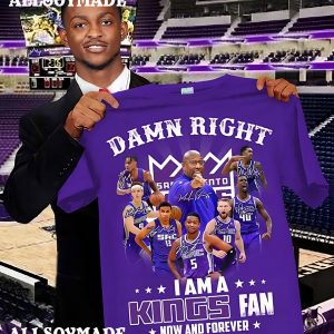 I Am A Kings Fan Now And Forever Sacramento Kings T Shirt, Cheap NBA Sacramento Kings Merch