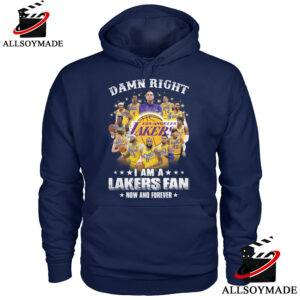I Am A Lakers Fan Now And Forever Lakers T Shirt, Cheap NBA