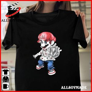 Cheap Gangster Mario Shirt, Super Mario Bros T Shirt, Nintendo Merchandise