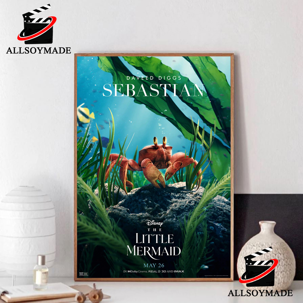 Cheap Sebastian Character Disney Movie The Little Mermaid Poster 2023