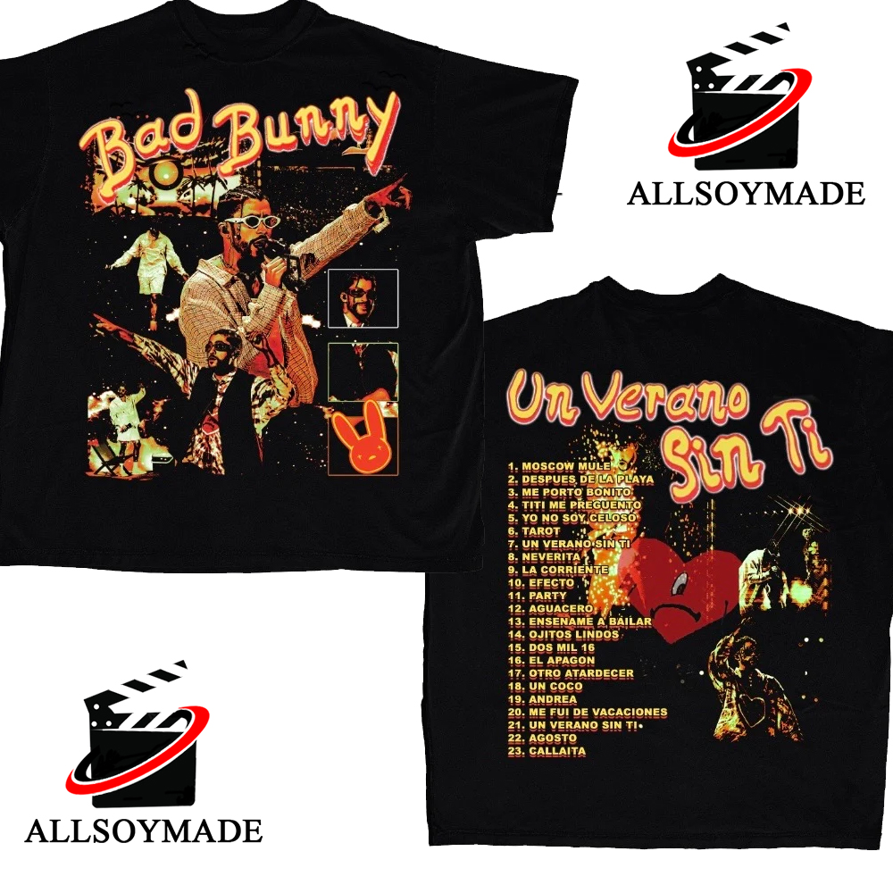 Vintage Bad Bunny T Shirt, Cheap Bad Bunny Merch - Allsoymade