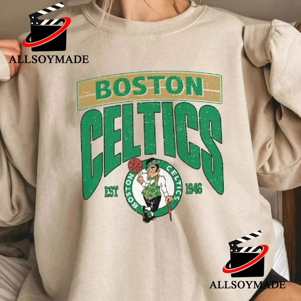 Vintage Est 1946 Logo Boston Celtics Sweatshirt, Boston Celtics gift for  fans - Wiseabe Apparels