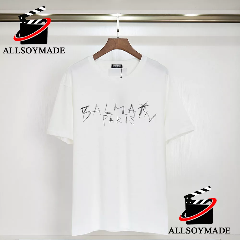 miljø Immunitet efterklang Unique Balmain T Shirt Women Sale, Balmain White T Shirt - Allsoymade
