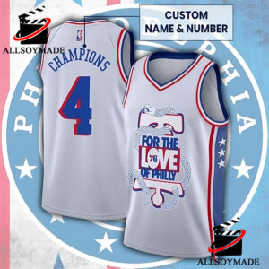 Philadelphia 76ers Jersey, Custom For The Love Of Philly 76ers Shirt