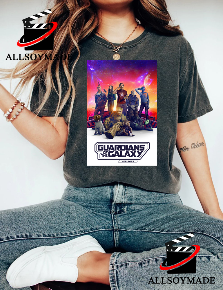 Cheap All Characters Marvel Movie Guardians Of The Galaxy T Shirt