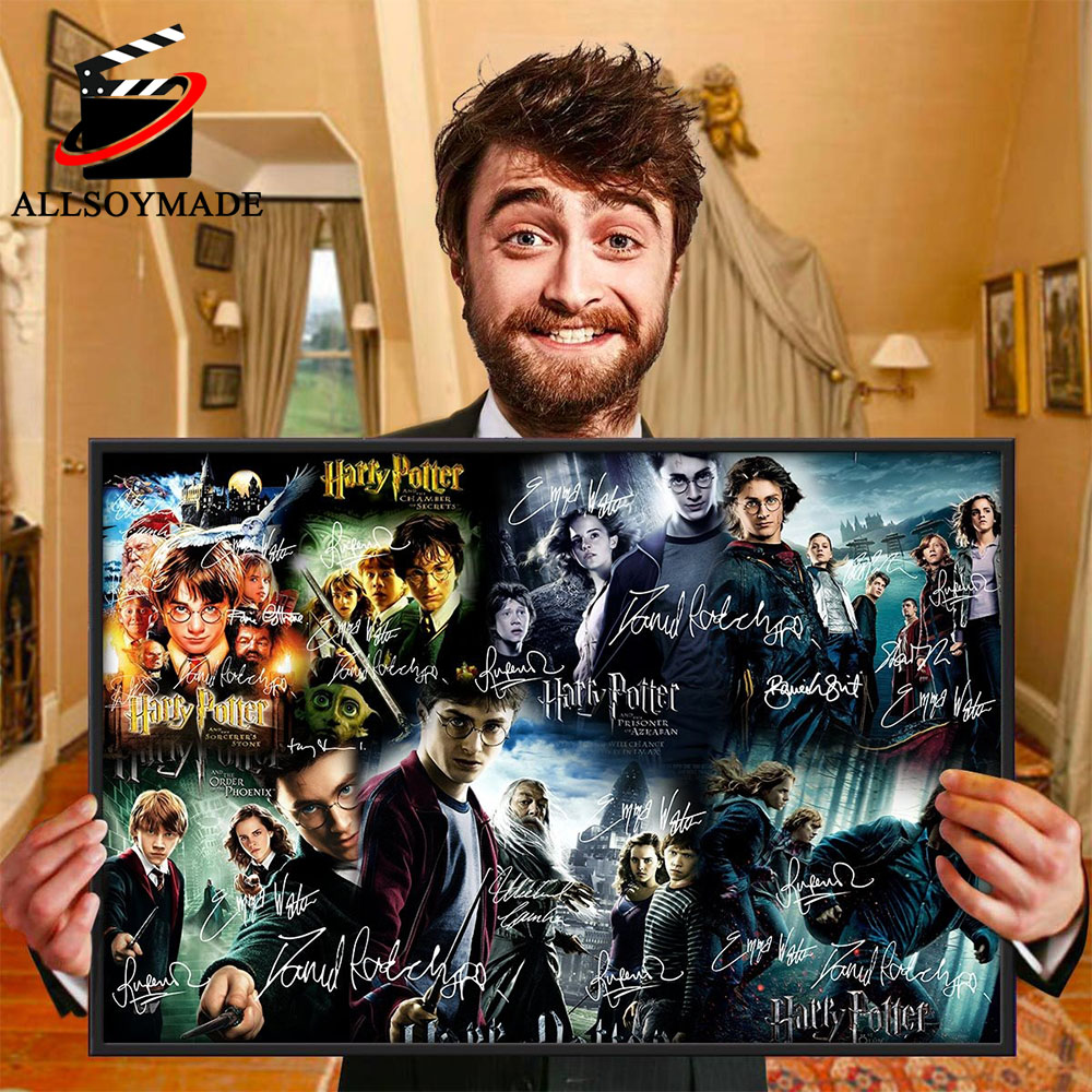 Unique All Film Series Harry Potter Poster Art, Gifts For Harry Potter Fans  - Allsoymade