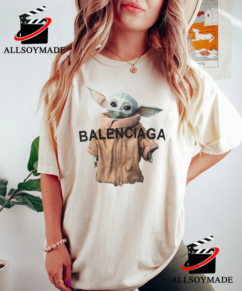Cheap Baby Yoda Balenciaga T Shirt For Men Women, Baby Yoda T Shirt -  Allsoymade