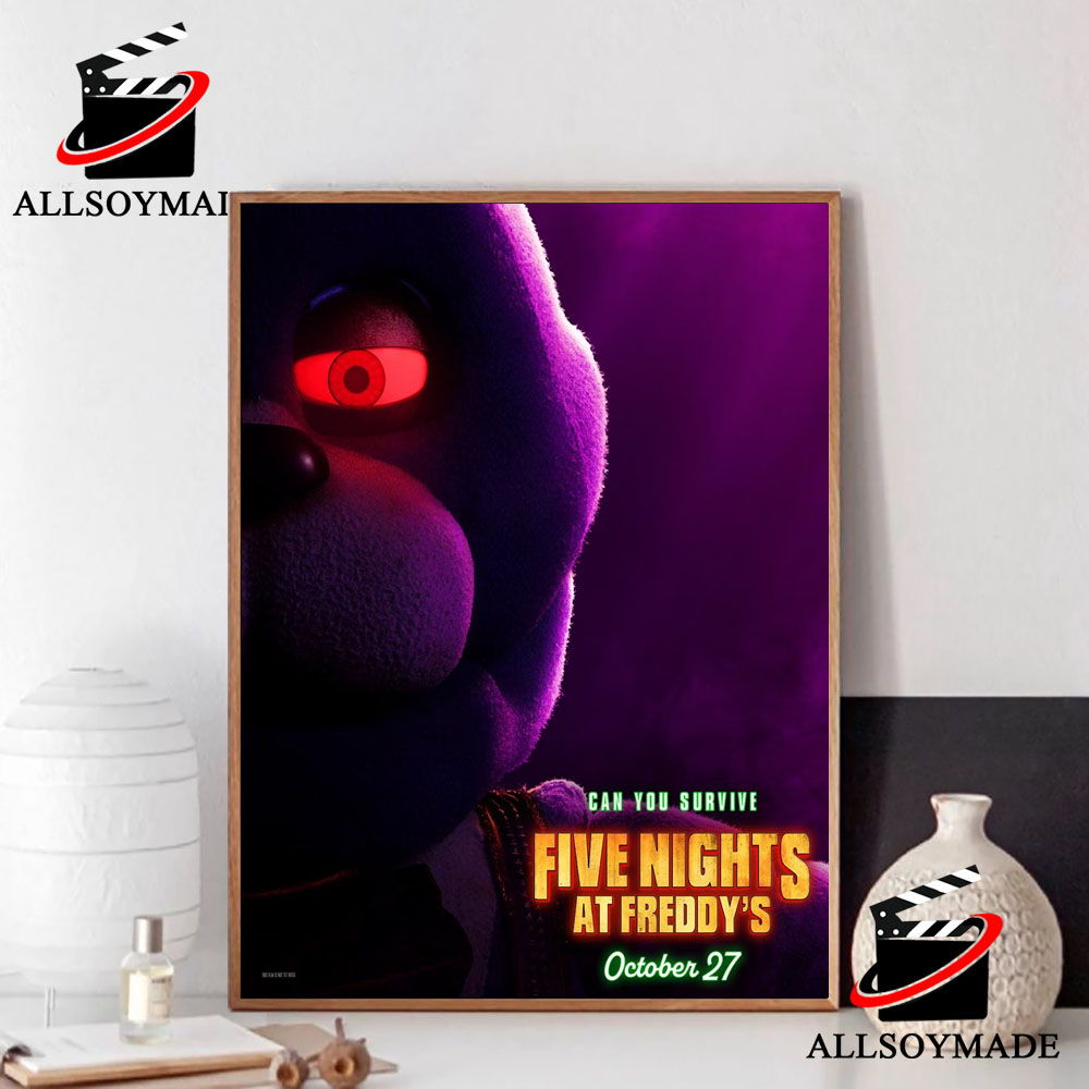 Cheap Bonnie Fnaf Movie Poster Blumhouse, Horror Movie Five Nights At Freddys Poster