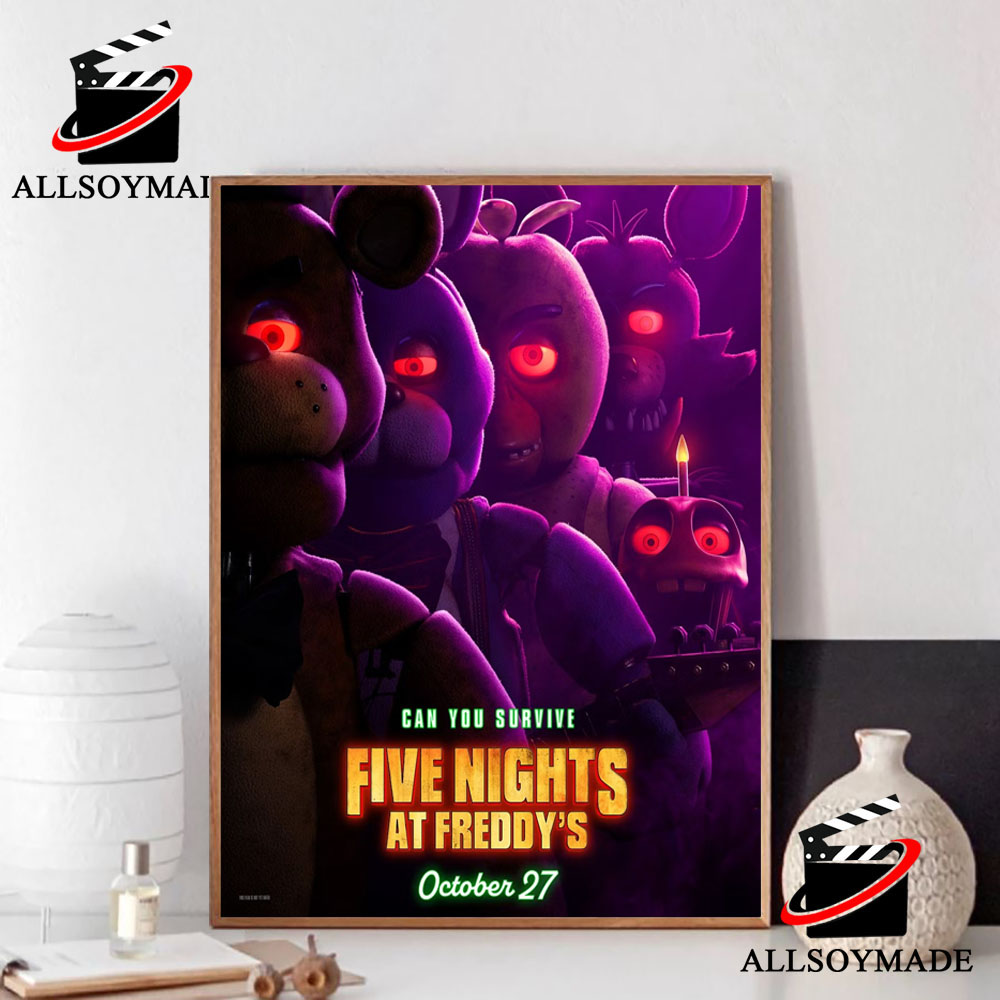 New Can You Survive Fnaf Movie Poster Official, Blumhouse Twitter Poster Wall Art