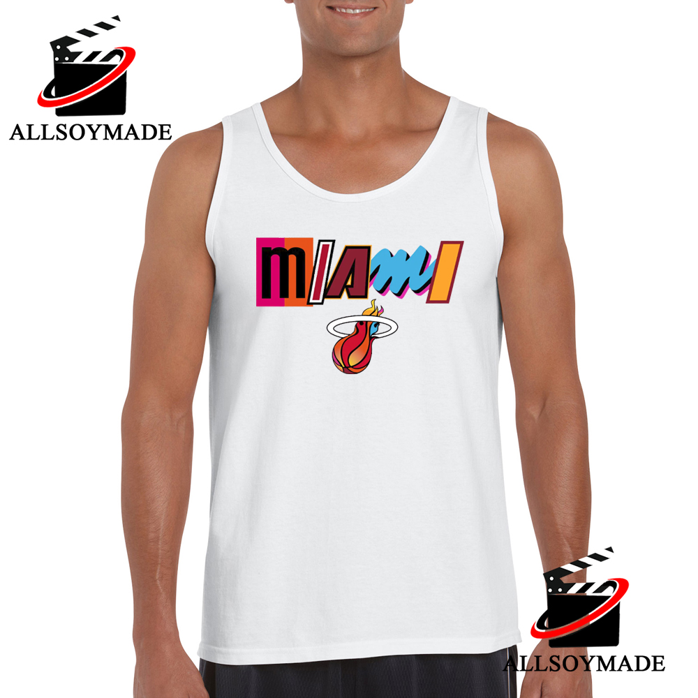 Colorful Logo NBA Basketball Miami Heat T Shirt Womens, Miami Heat