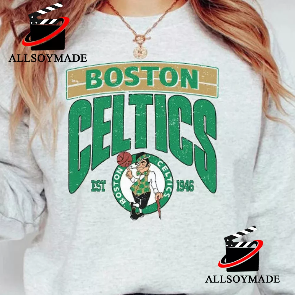 LeisureVintageStore Vintage Boston Celtics Member Club Sweatshirt Pullover