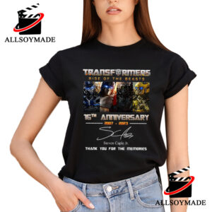 16th Anniversary Steven Caple Jr Movie Transformers Rise Of The Beasts T Shirt, Transformers T Shirt Mens 2