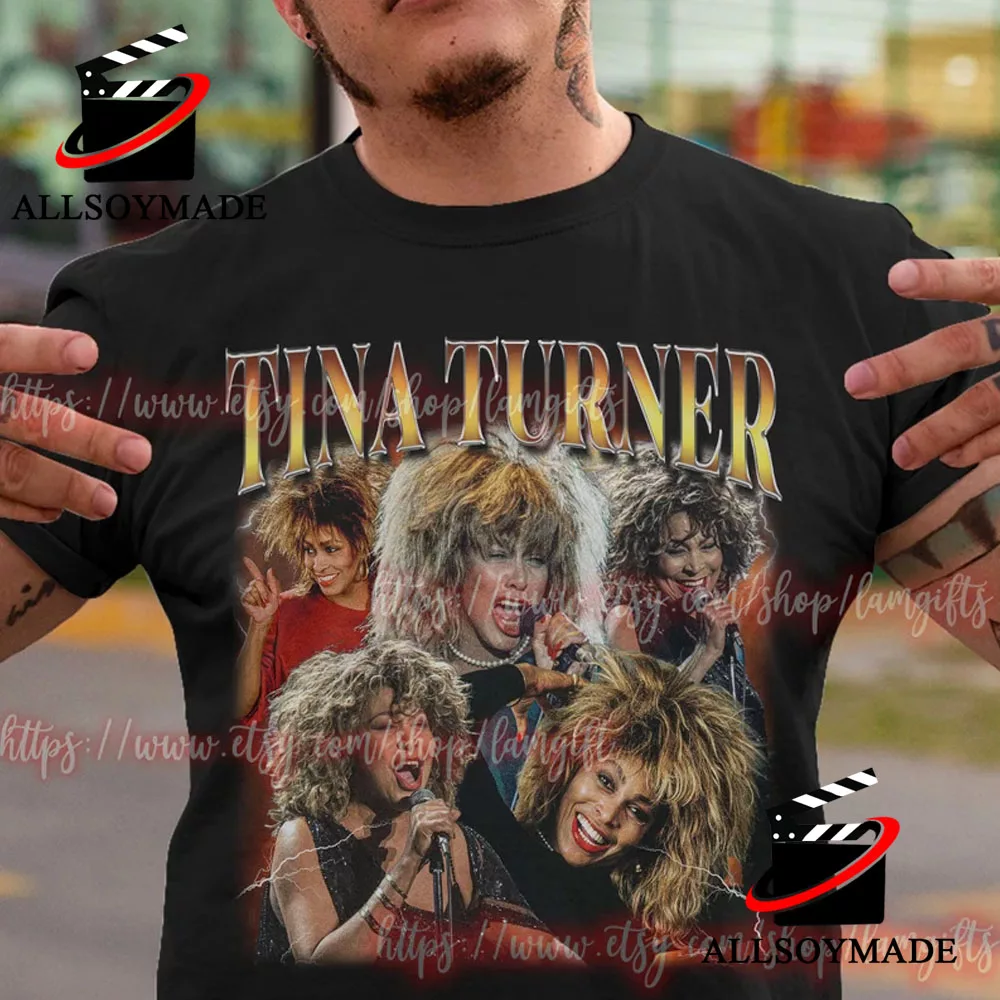 Retro Queen of Rock And Roll Tina Turner T Shirt, Unique Rest In Peace Tina  Turner Shirt - Allsoymade