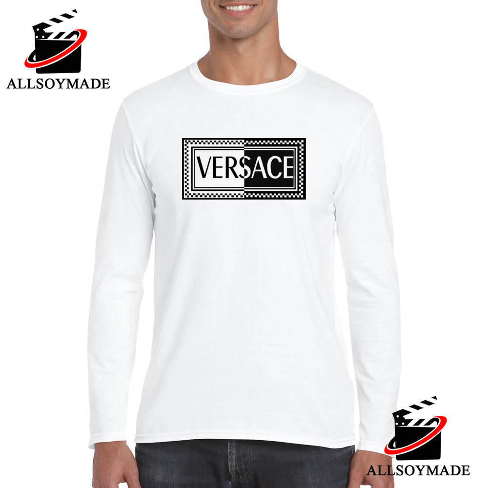 Versace White La Greca Logo T-Shirt