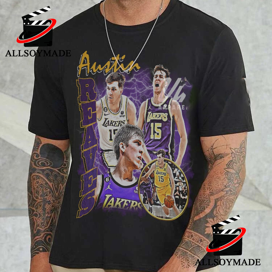 Cheap NBA Basketball Player Los Angeles Lakers Austin Reaves T Shirt, Los  Angeles Lakers Merchandise - Allsoymade