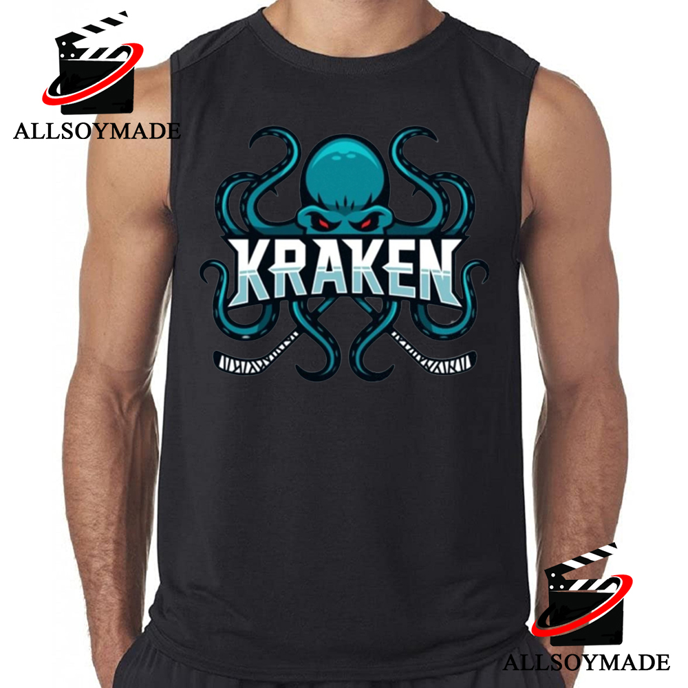 SALE!!! Seattle Kraken Hockey Team Navy And Black T-Shirt Gift For Fan All  Size