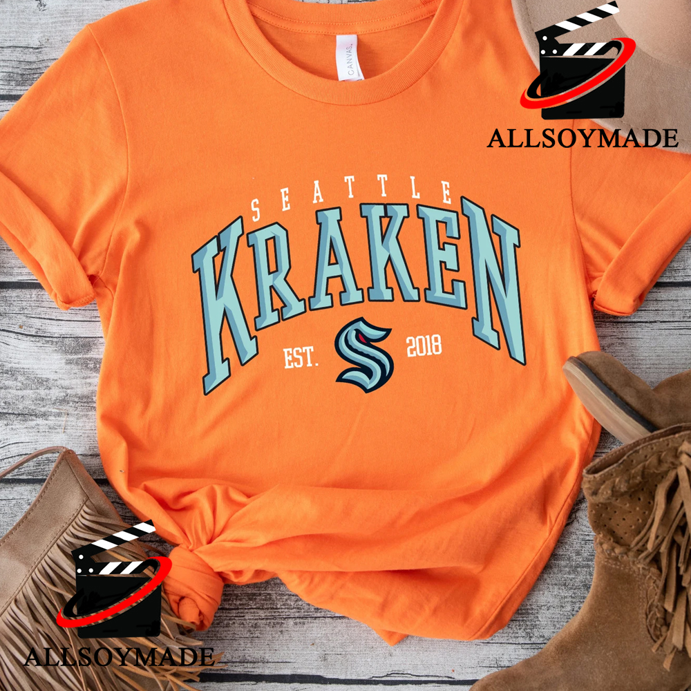 Cheap NHL Hockey Team EST 2018 Seattle Kraken T Shirt - Allsoymade
