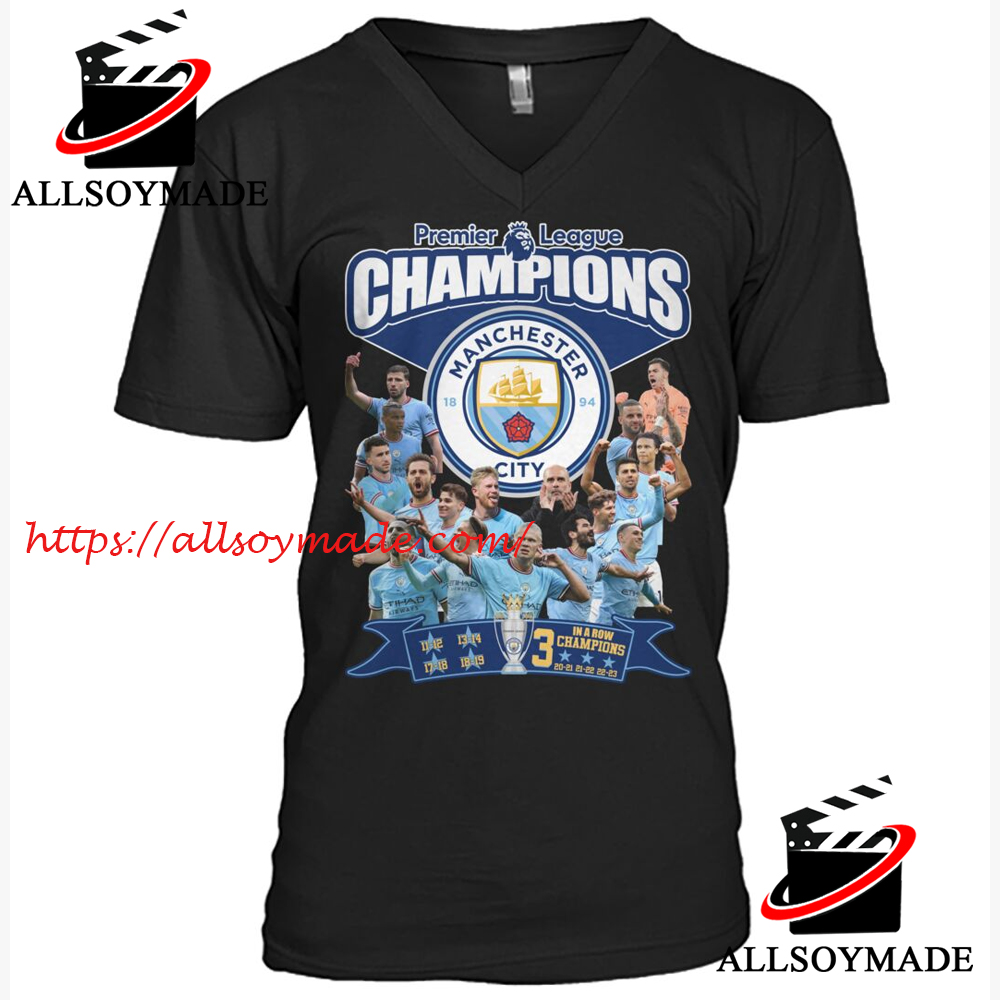 Manchester City 22/23 Premier League Champions Tee