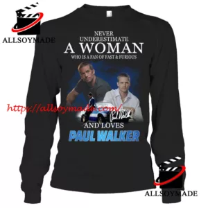 Love Paul Walker T Shirt, Signature Character Movie Fast And Furious T Shirt