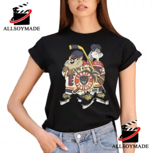 Vintage Looney Tunes NHL Florida Panthers T Shirt Mens, Cheap Florida Panthers Merchandise 1