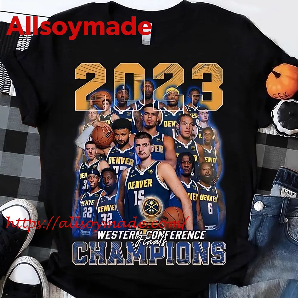 Vintage Denver Nuggets NBA 2023 western conference champions shirt, hoodie,  sweater and v-neck t-shirt