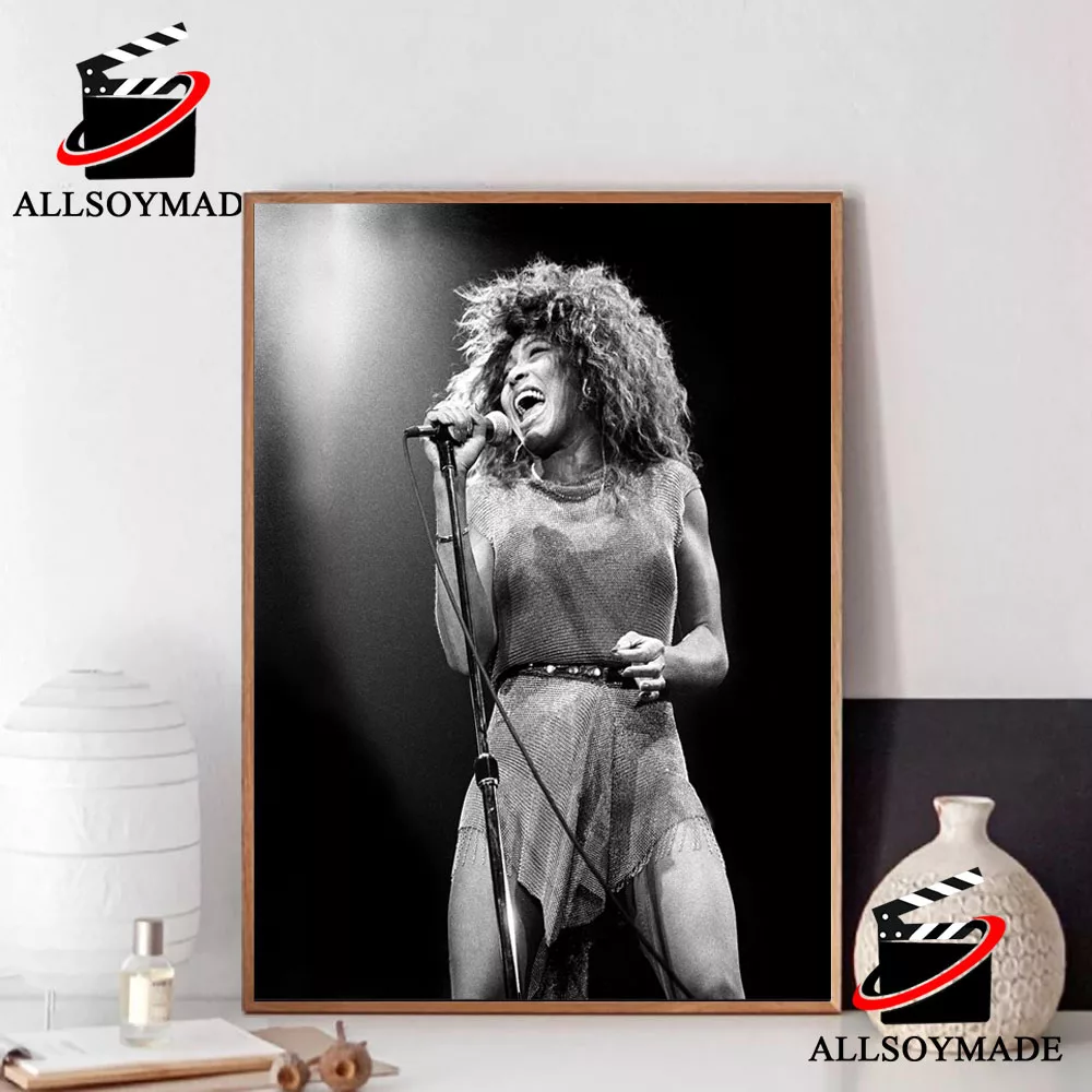 Memorial Tina Turner Performing Private Dancer Poster, Rest In Peace Tina Turner Poster