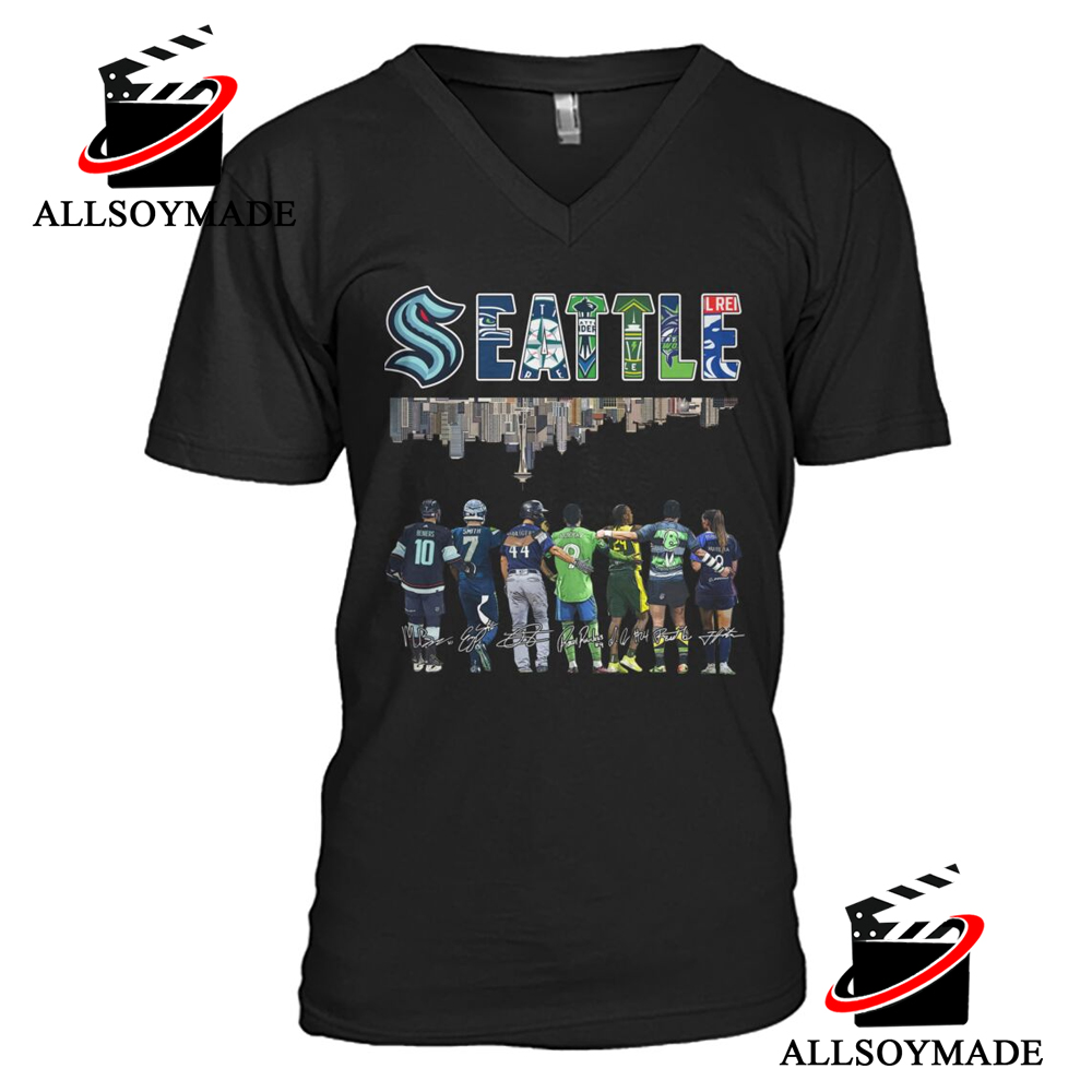 Seattle Kraken Jet Black Toss-Up T-Shirt, Small